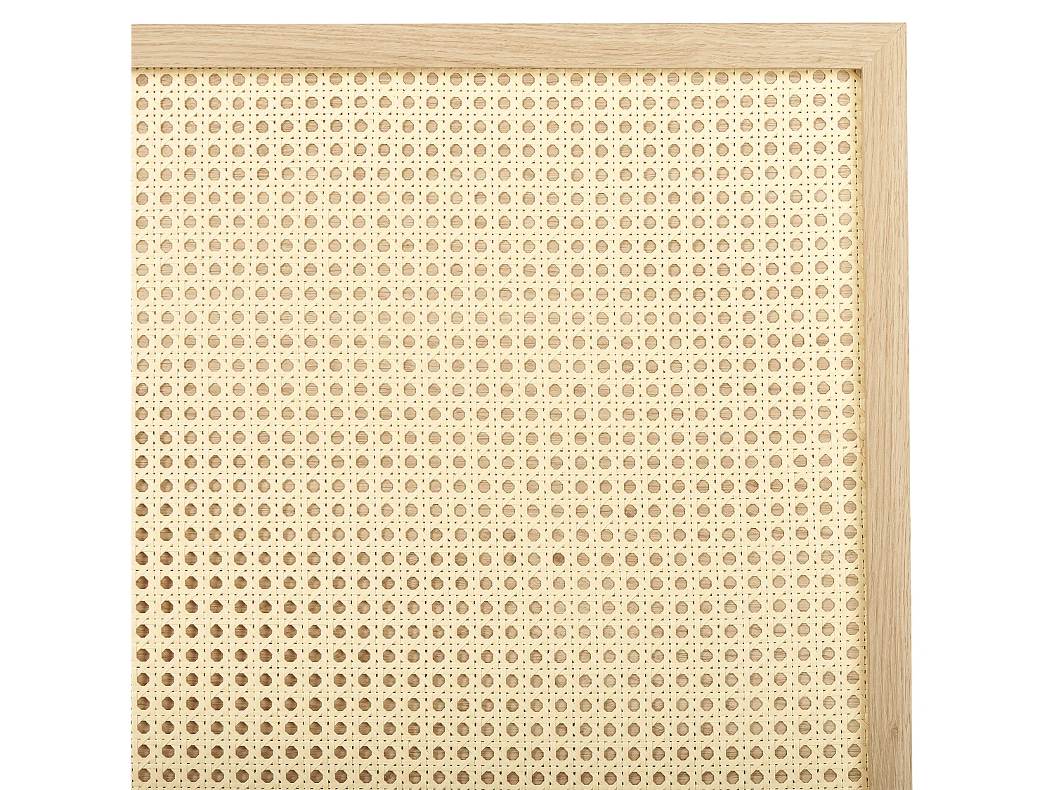 Bed Rattan MONPAZIER 180 x 200 cm (EU Super King) Light Brown
