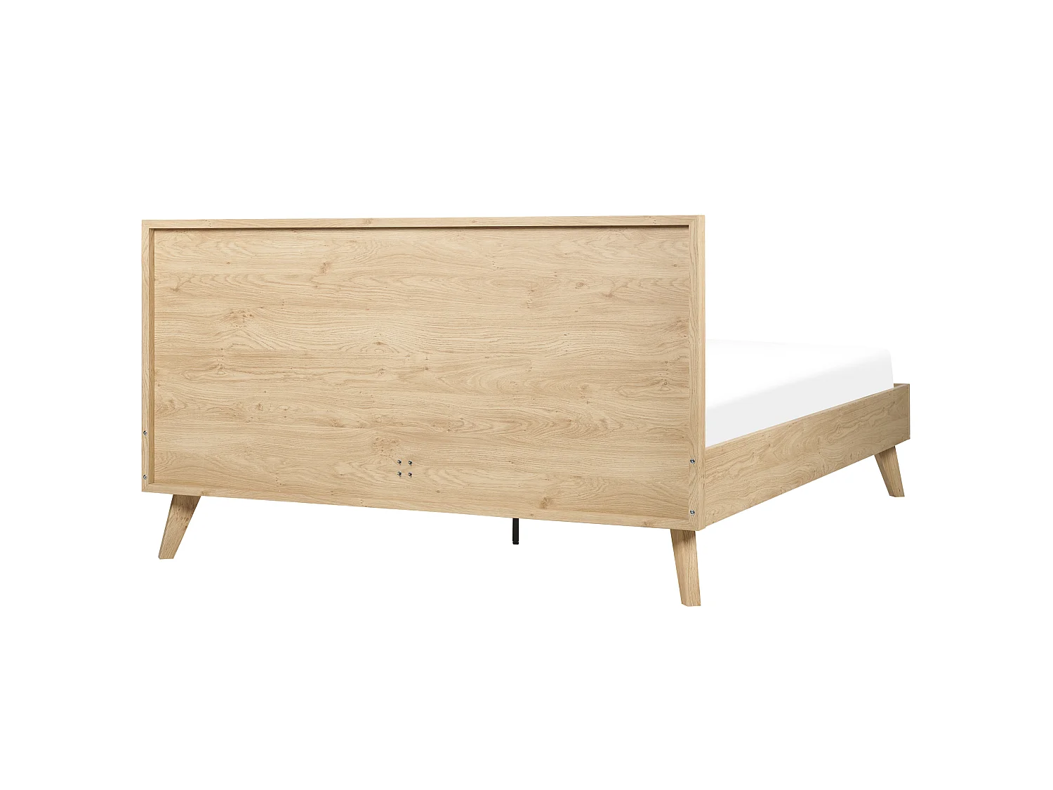 Lit avec sommier Rotin MONPAZIER 160 x 200 cm Marron clair