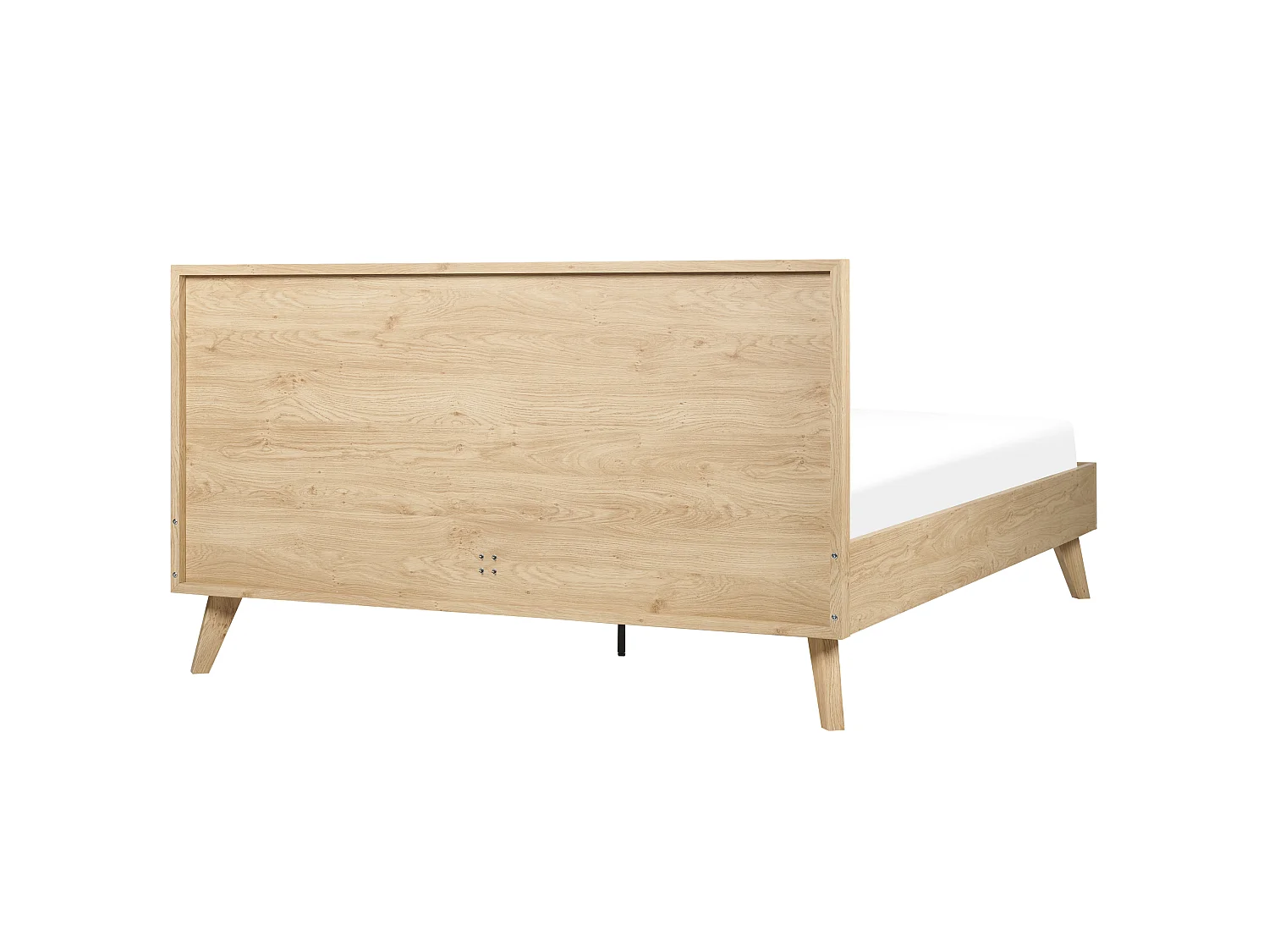 Lit avec sommier Rotin MONPAZIER 160 x 200 cm Marron clair