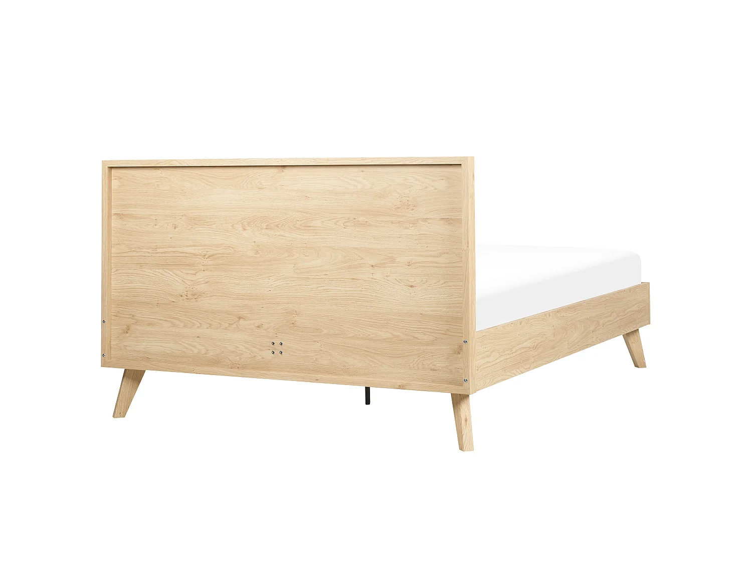 Lit avec sommier Rotin MONPAZIER 140 x 200 cm Marron clair