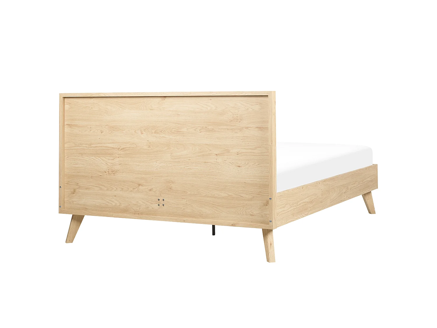 Lit avec sommier Rotin MONPAZIER 140 x 200 cm Marron clair