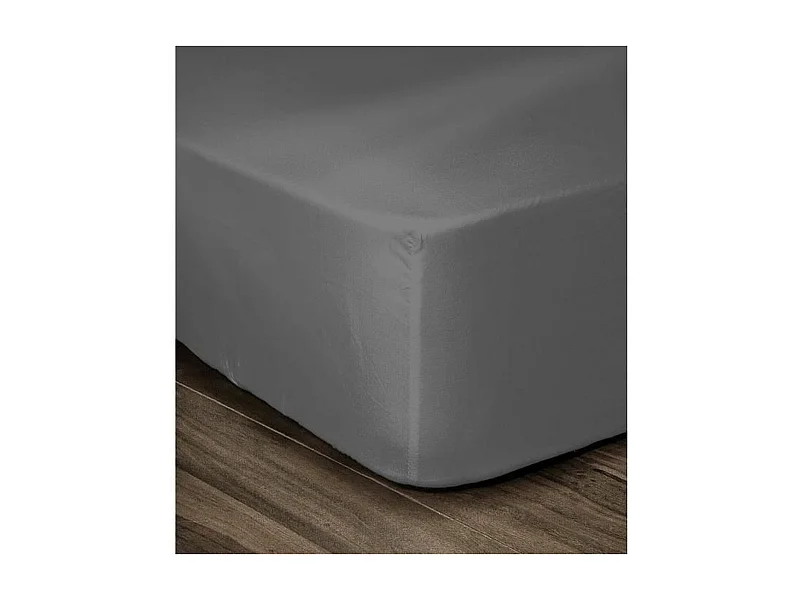 Poszewka na Materac 100% Bawełny 140x190x30 cm Ciemnoszary - Certyfikat OEKO-TEX