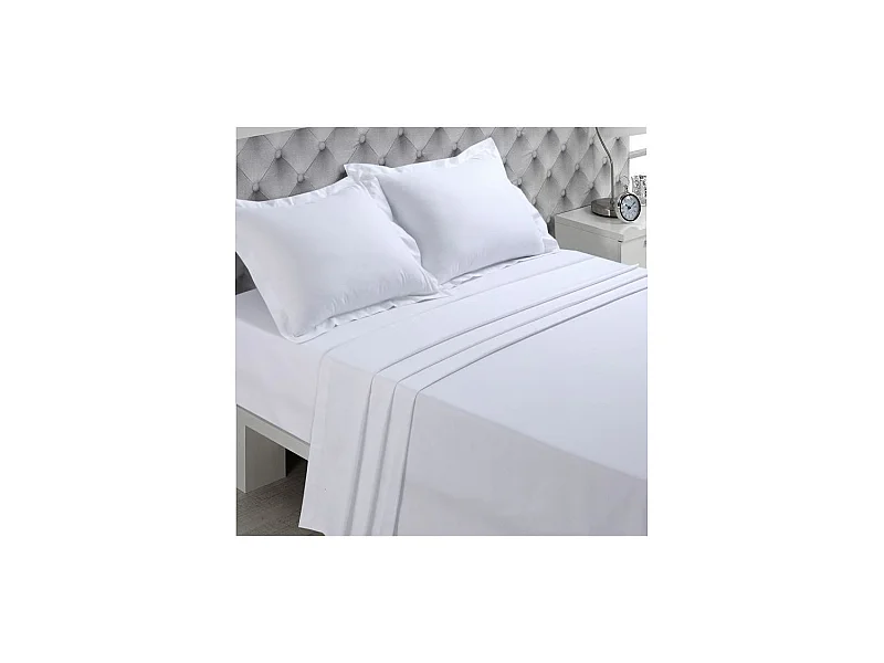 Drap plat 240x300 cm blanc