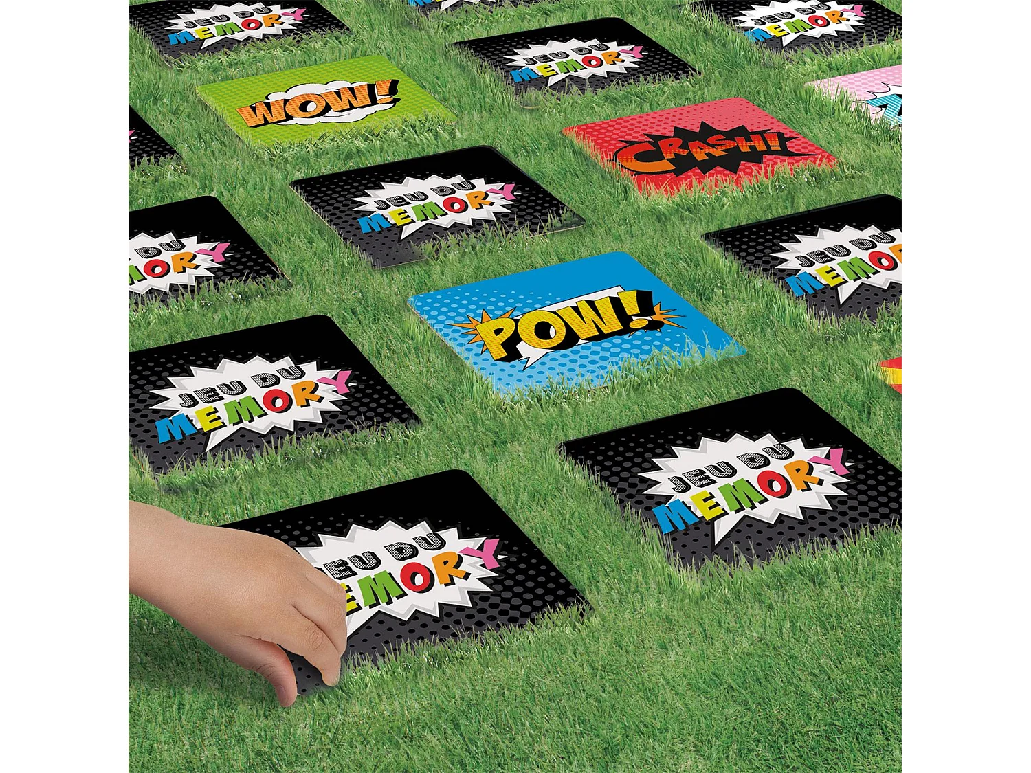 Jeu du Memory Géant "30 Cartes" 20cm Multicolore