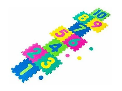 Tapis d'Activités 3 en 1 "Marelle" 30cm Multicolore