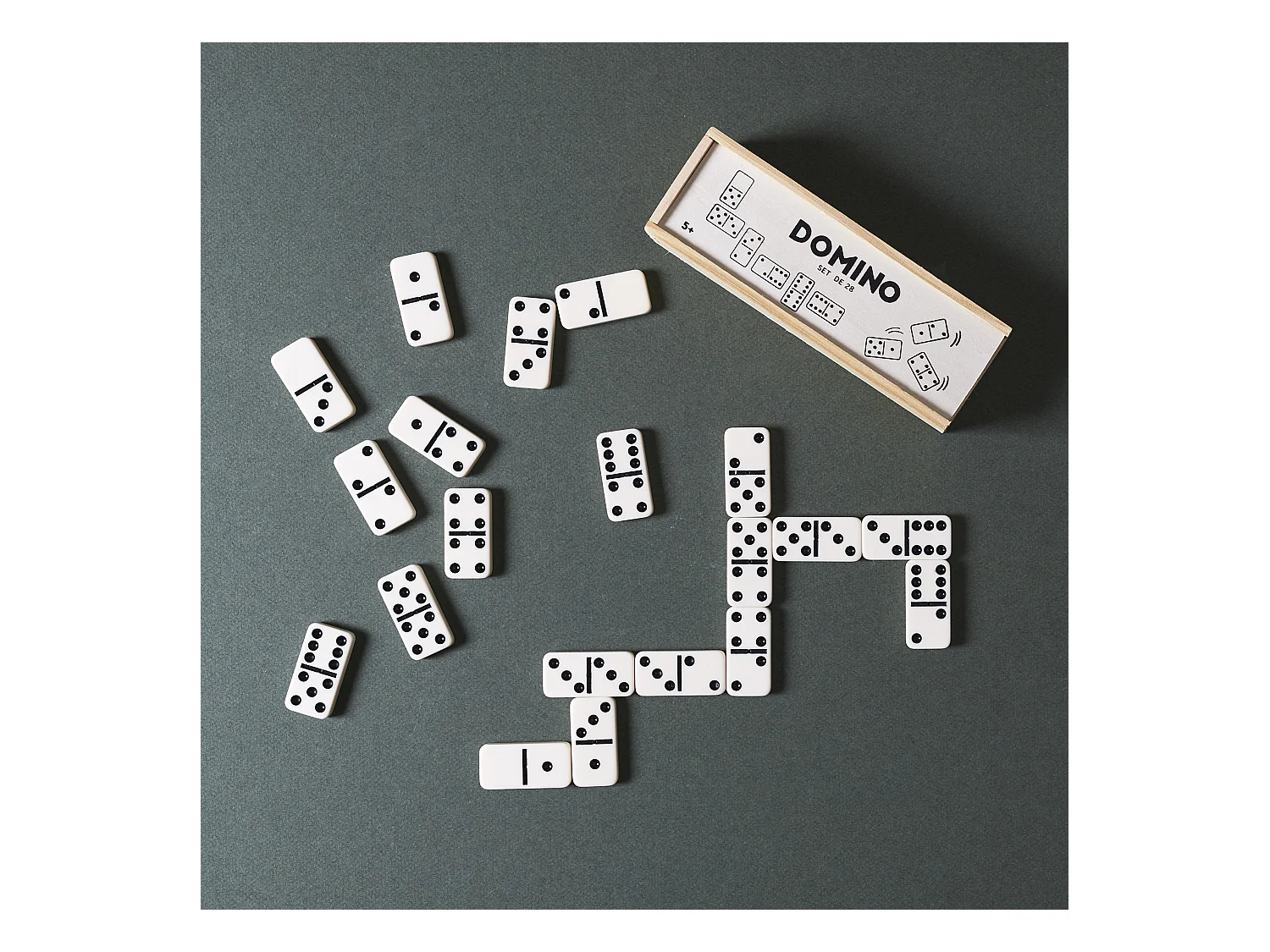 Jeu De Domino Beige, Noir