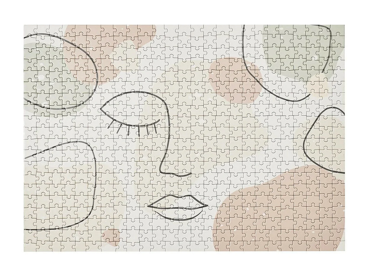 Puzzle Visage "500 Pièces" 35x48cm Multicolore