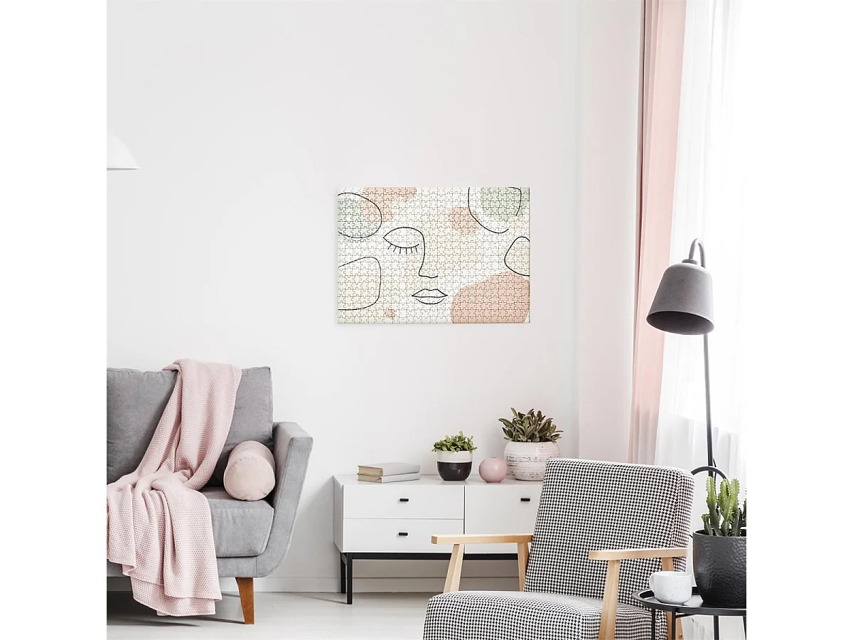 Puzzle Visage "500 Pièces" 35x48cm Multicolore