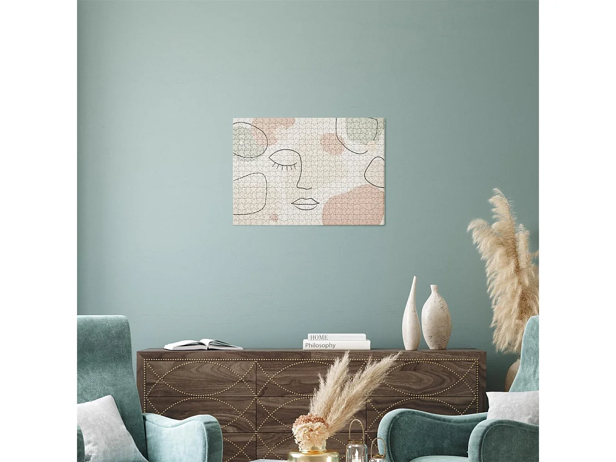 Puzzle Visage "500 Pièces" 35x48cm Multicolore