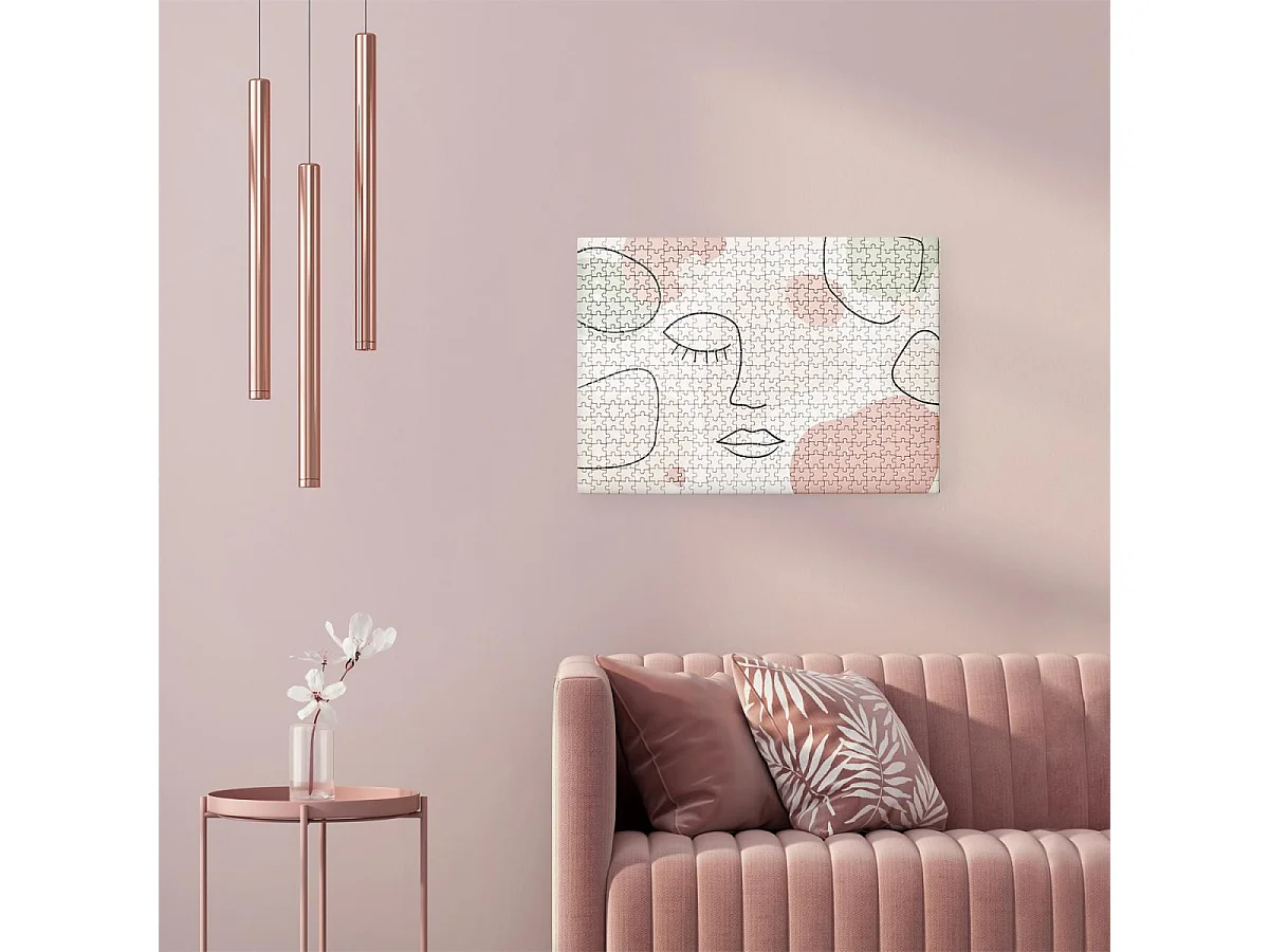 Puzzle Visage "500 Pièces" 35x48cm Multicolore