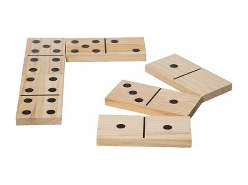 Dominos Géant en Bois "Kiddy" 31cm Naturel