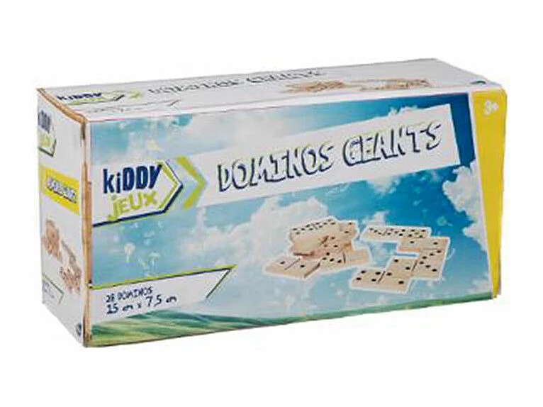 Dominos Géant en Bois "Kiddy" 31cm Naturel