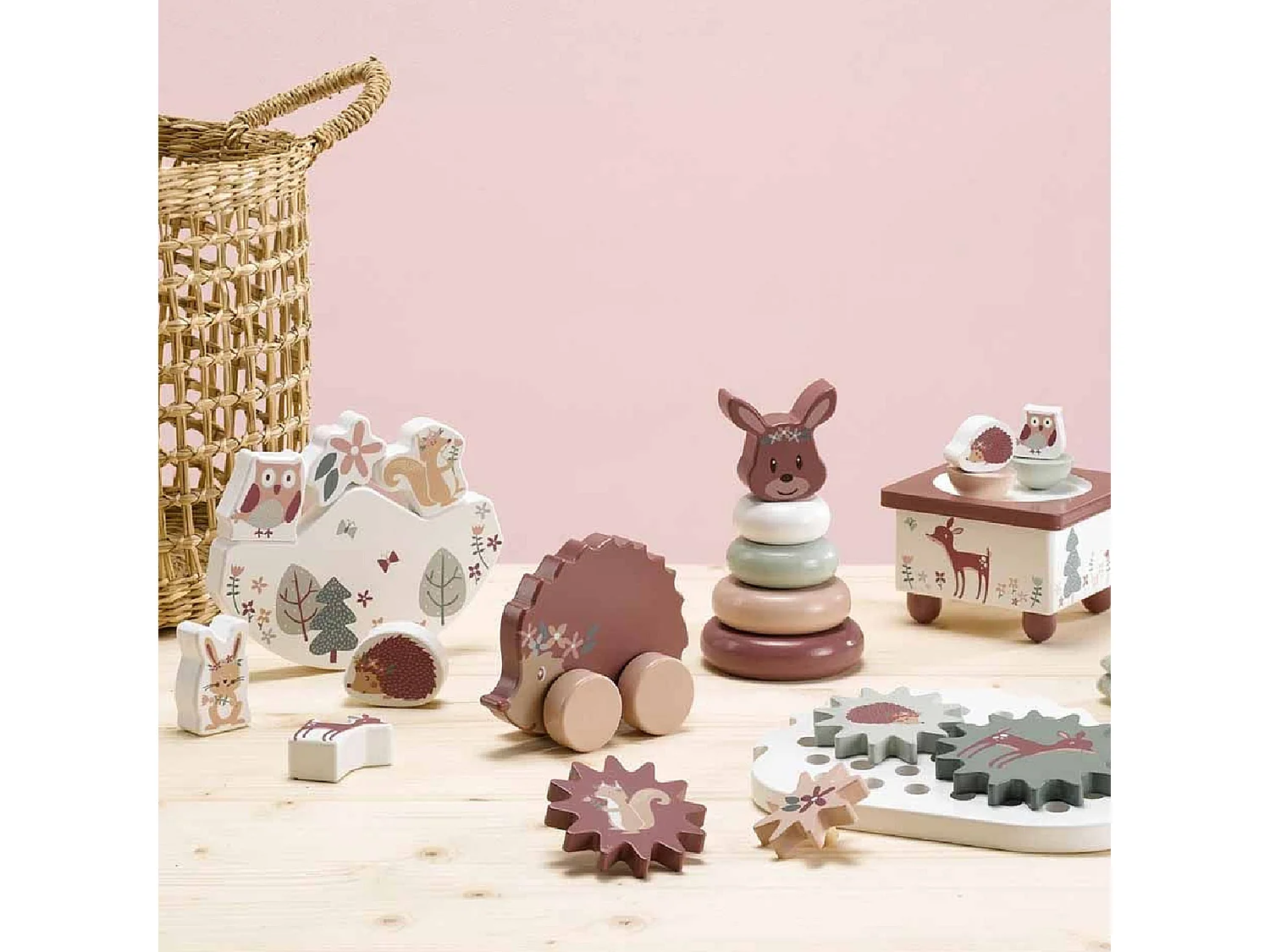 Jeu d'Équilibre Enfant "Forêt Magique" 15cm Multicolore