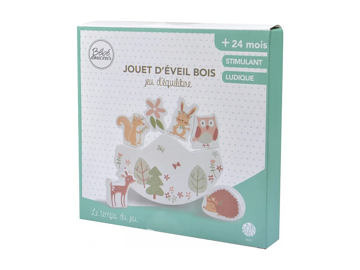 Jeu d'Équilibre Enfant "Forêt Magique" 15cm Multicolore