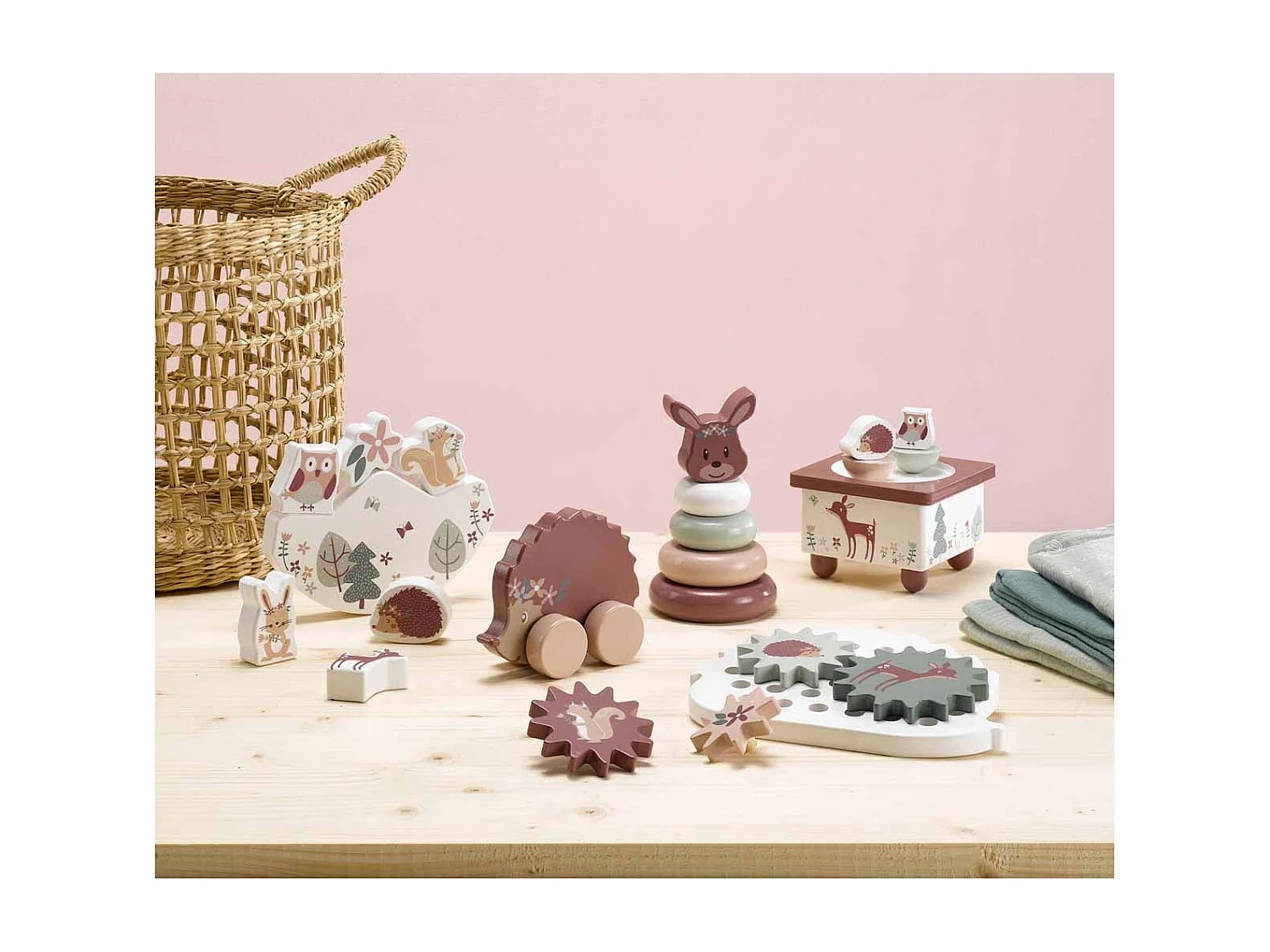 Jeu d'Équilibre Enfant "Forêt Magique" 15cm Multicolore