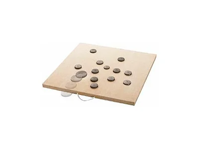Jeu de Palets en Bois 70x70cm Beige