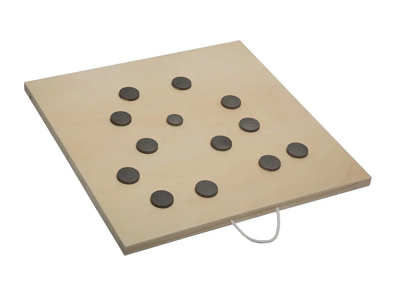 Jeu de Palets en Bois 70x70cm Beige