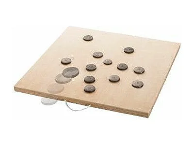 Jeu de Palets en Bois 70x70cm Beige