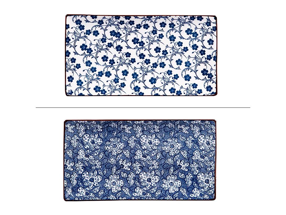 Plateau Sichuan 29x16 cm noir (lot de 2)