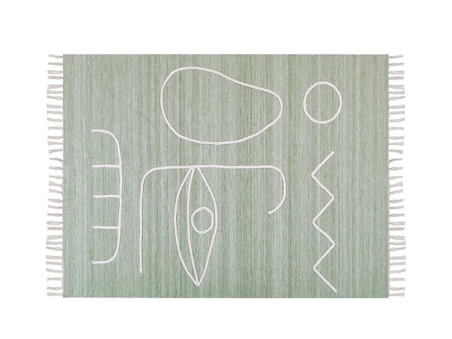 Tapis d'extérieur YAVU Vert clair 140 x 200 cm