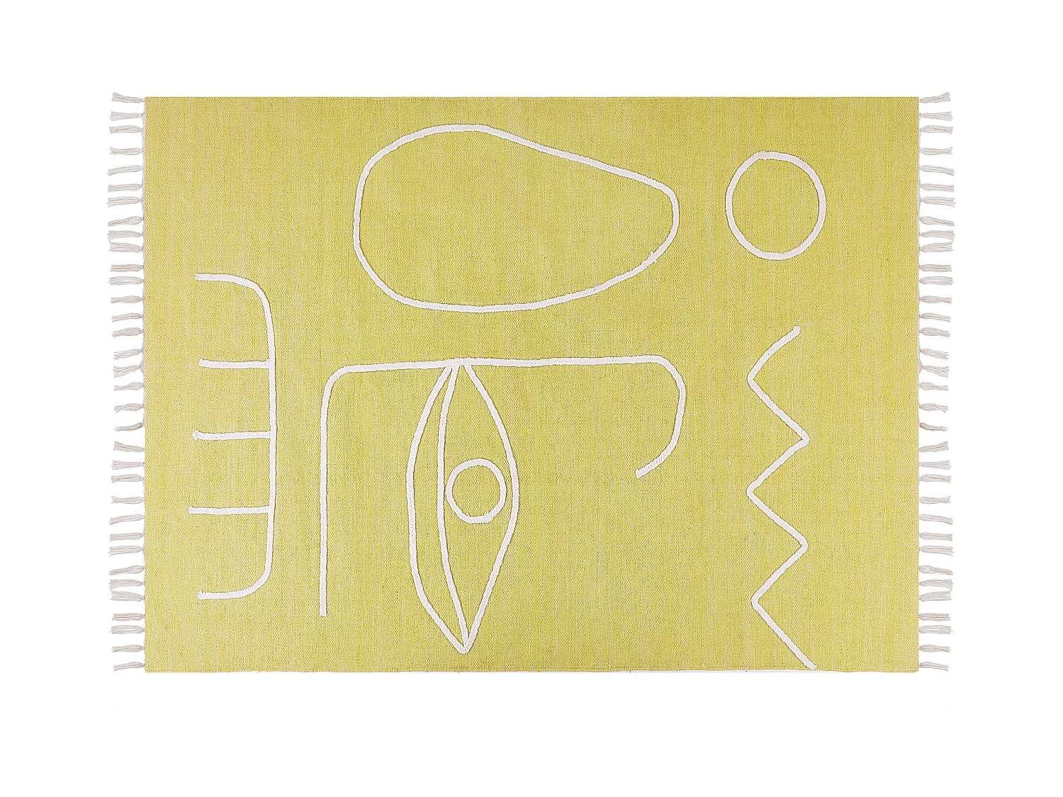 Tapis d'extérieur YAVU Jaune 140 x 200 cm