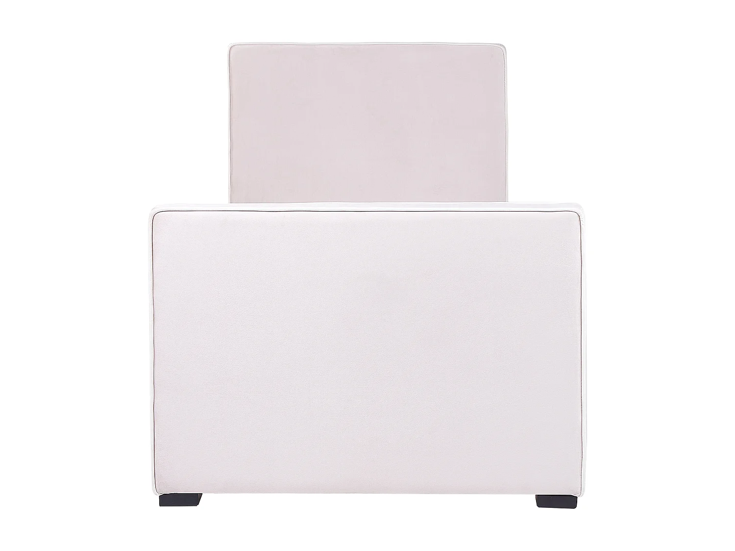 Cama de solteiro em veludo rosa 90 x 200 cm TEENIE