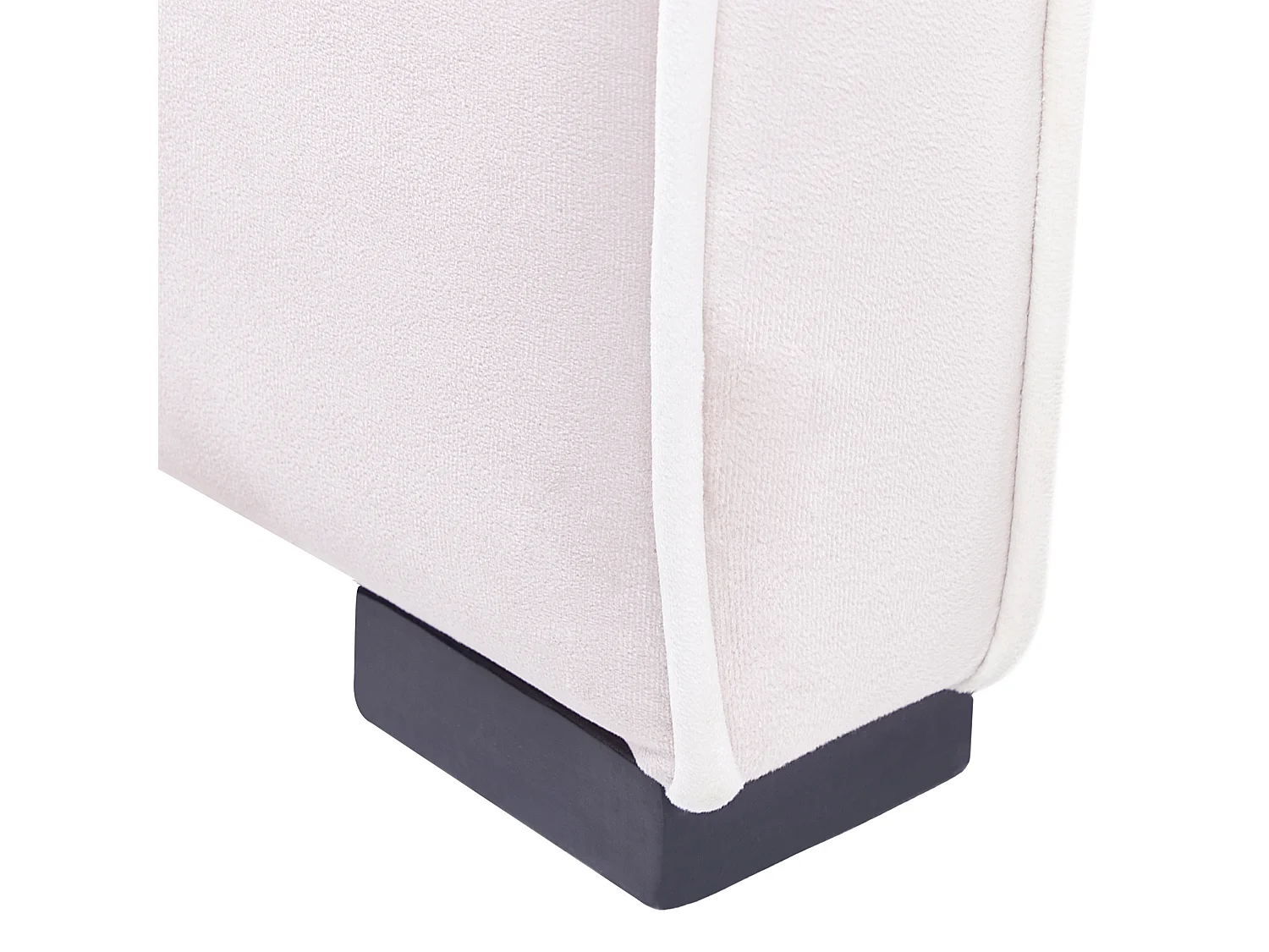 Cama de solteiro em veludo rosa 90 x 200 cm TEENIE