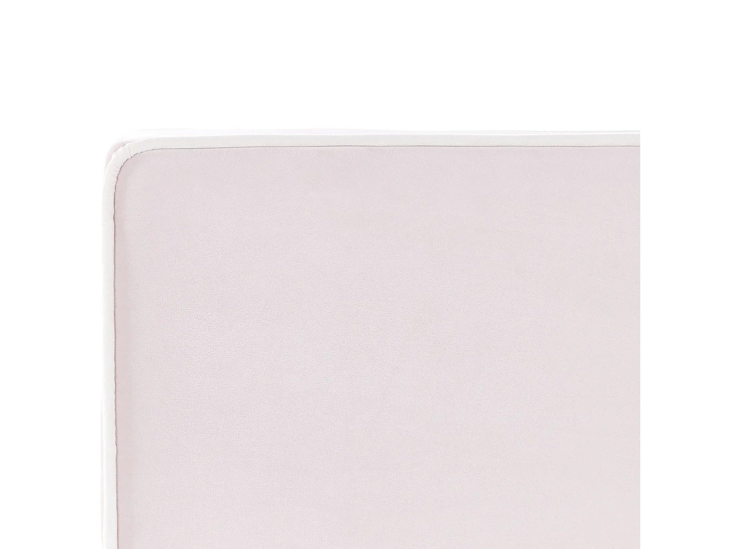 Cama con somier de terciopelo rosa pastel/negro 90 x 200 cm TEENIE