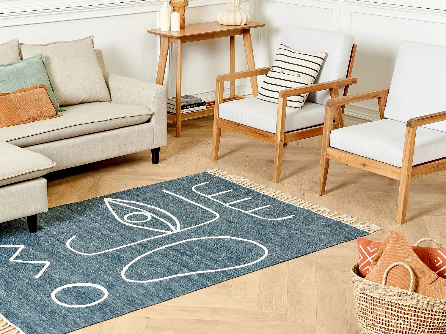 Outdoor Rug YAVU Blue 140 x 200 cm