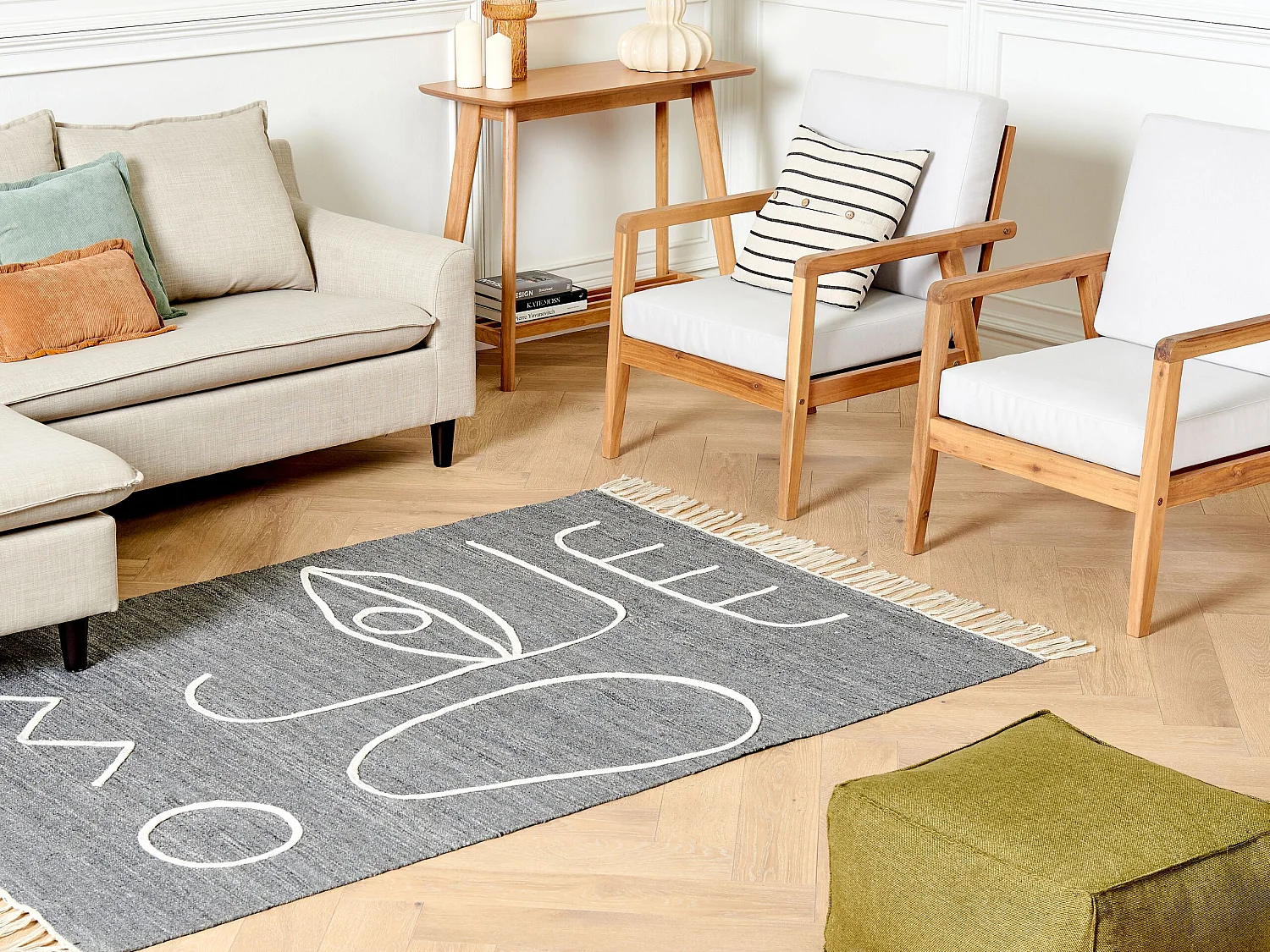 Outdoor Rug YAVU Grey 140 x 200 cm