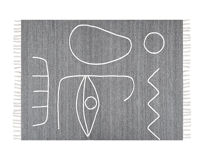 Dywan zewnętrzny 140 x 200 cm szary YAVU