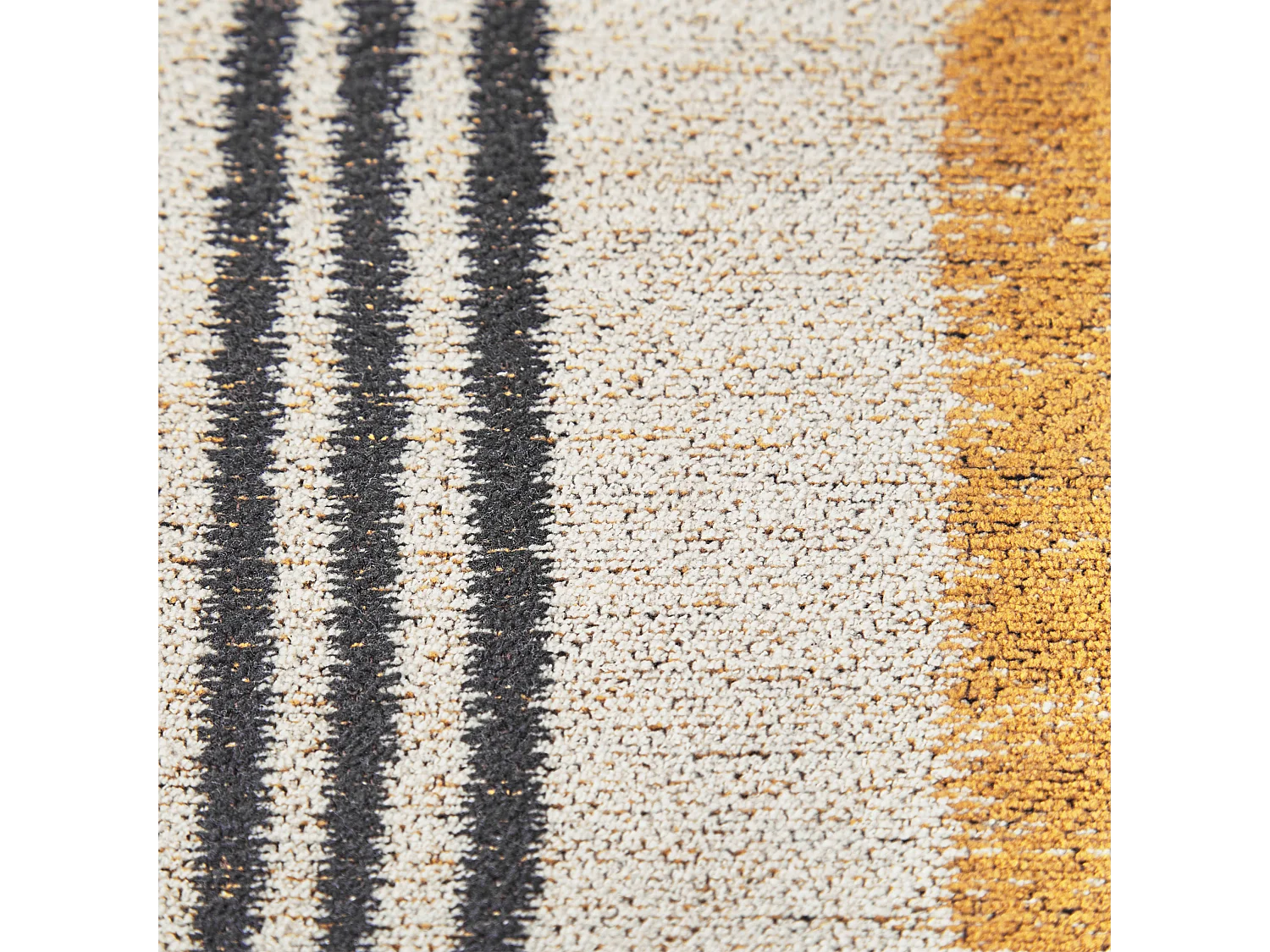 Tappeto cotone giallo e nero 140 x 200 cm KATRA