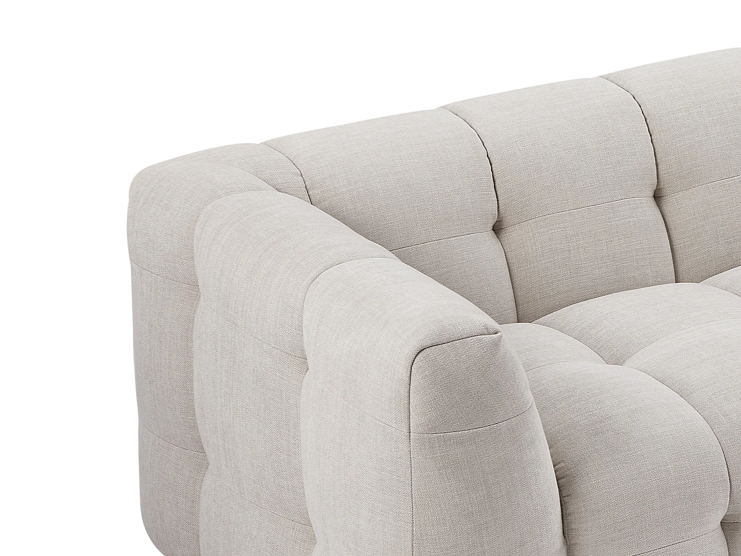 Divano 3 posti in Tessuto chiné Beige - DILOME di PASCAL MORABITO