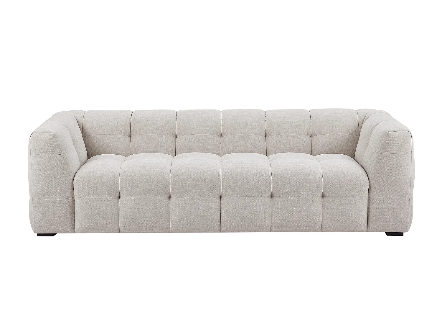 Divano 3 posti in Tessuto chiné Beige - DILOME di PASCAL MORABITO