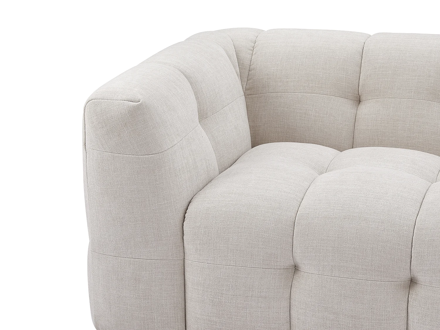 Divano 3 posti in Tessuto chiné Beige - DILOME di PASCAL MORABITO