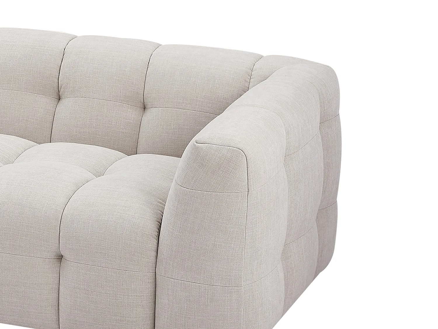 Canapé d'angle gauche en tissu chiné beige DILOME de Pascal Morabito