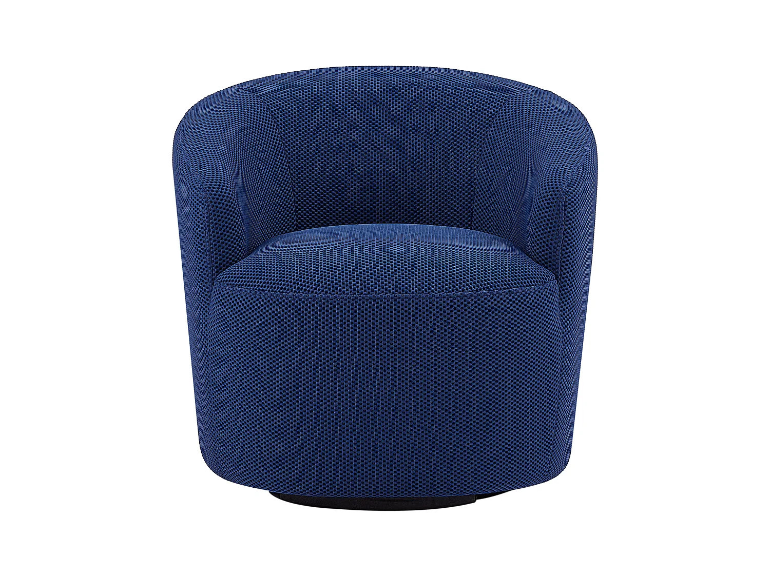 Silla giratoria de tela 3D azul noche ACERETO