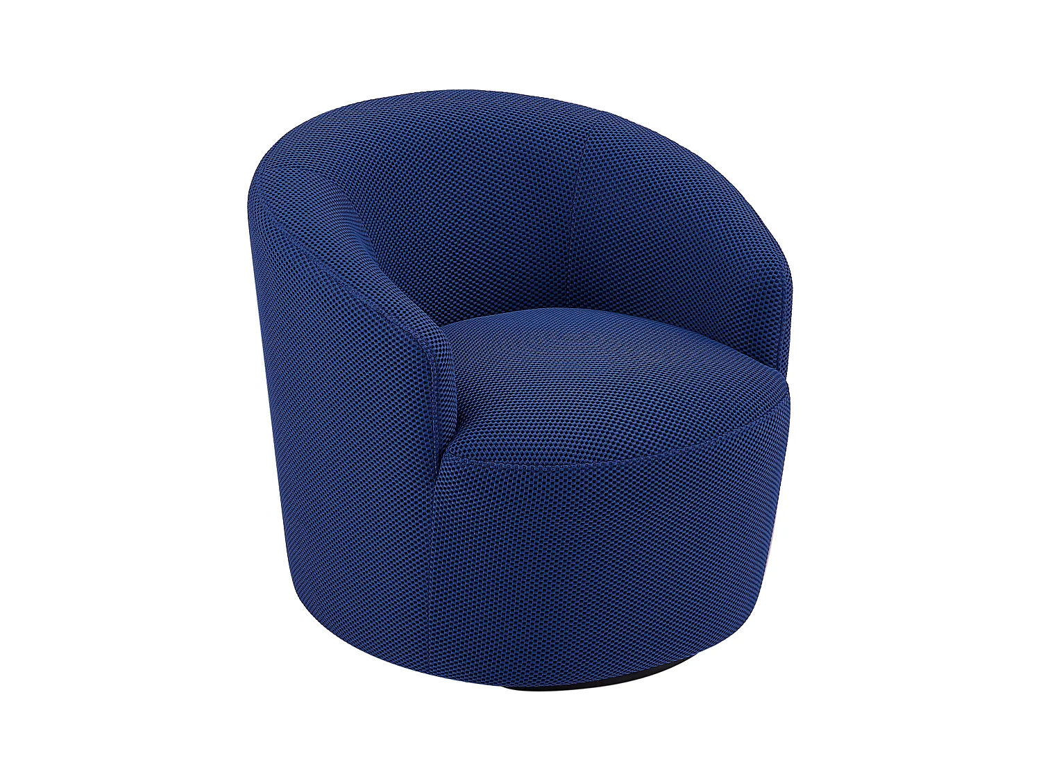 Silla giratoria de tela 3D azul noche ACERETO