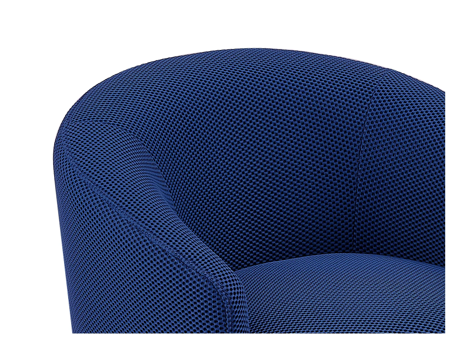 Silla giratoria de tela 3D azul noche ACERETO
