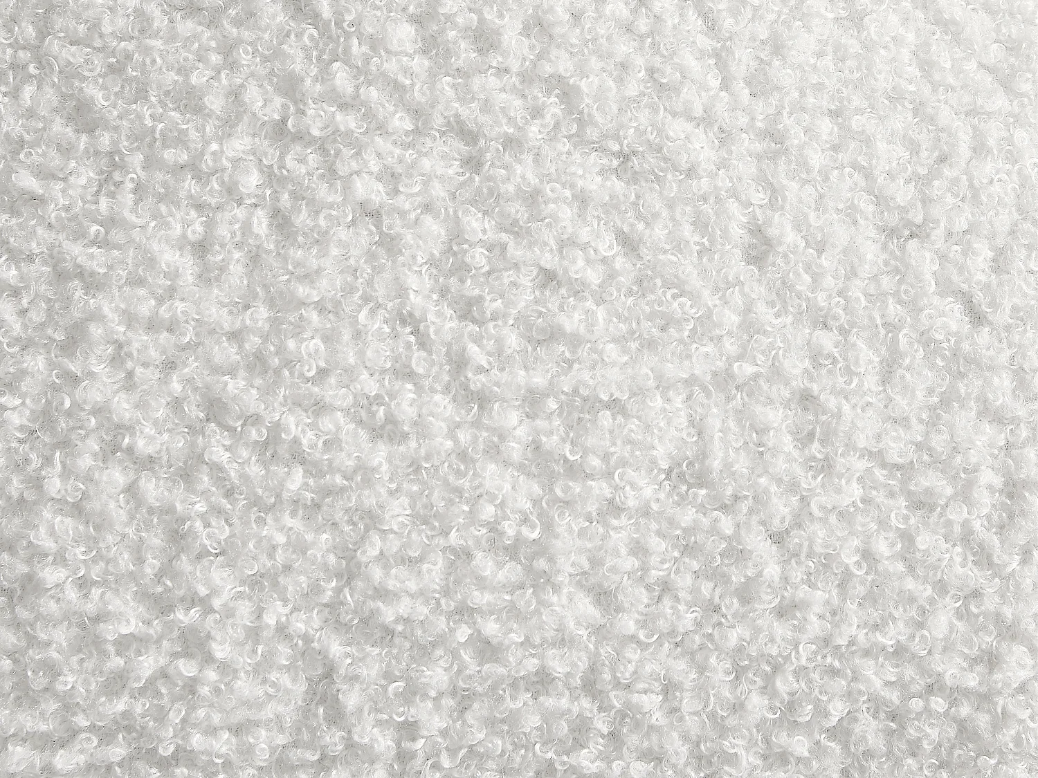 Canapé 3 places en tissu bouclette blanc SOPELANA