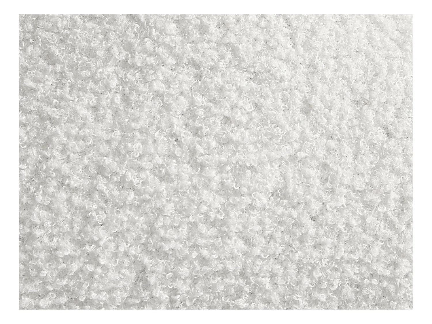 Driezitsbank van witte boucléstof SOPELANA