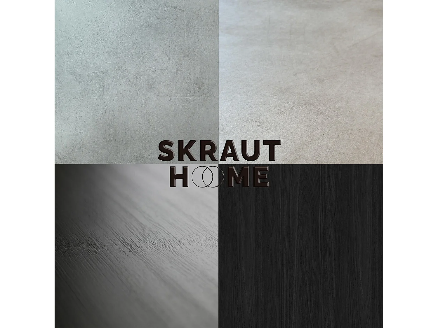 TV-Schrank, Lowboard, 200x35x45cm, Für TV-Geräte bis zu 80", Elektrokamin, Zement