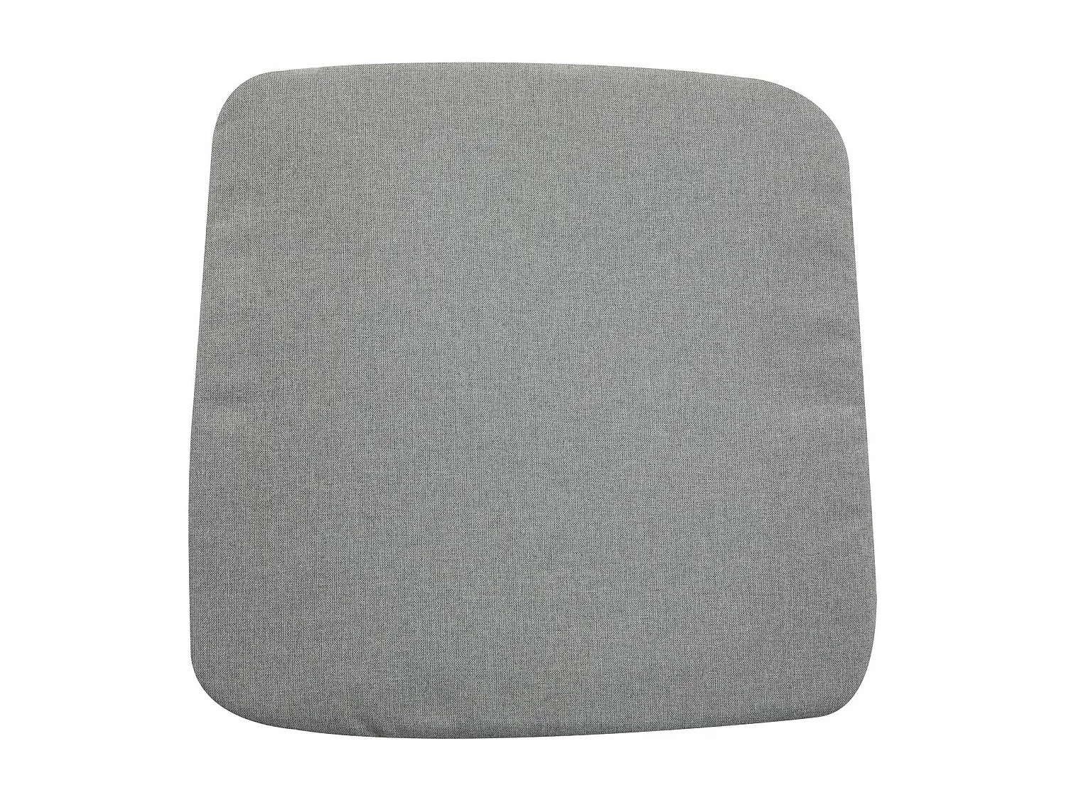 Lot de 4 coussins d'extérieur 43 x 43 cm avec assise antidérapante CHIARA, galettes de chaise de jardin, en tissu gris