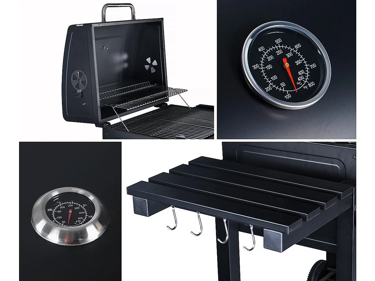 Barbecue charbon "Bizon" - Noir