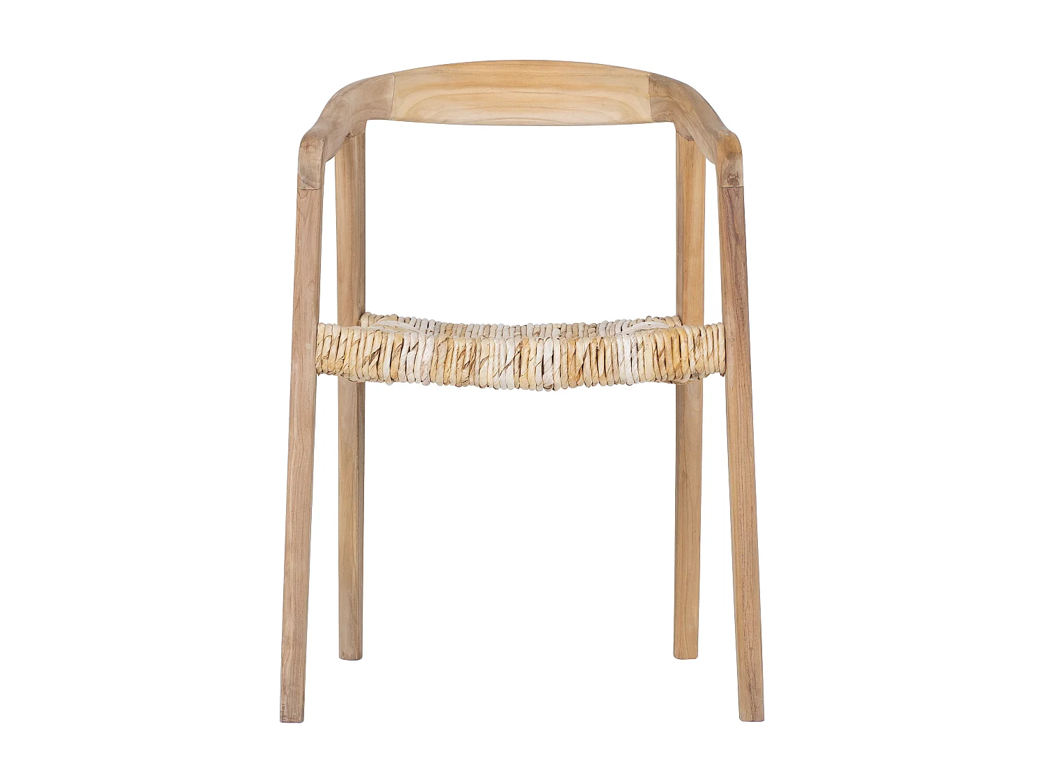 Sedia con braccioli in Teak Naturale chiaro - Lotto di 2 - JUNARIA