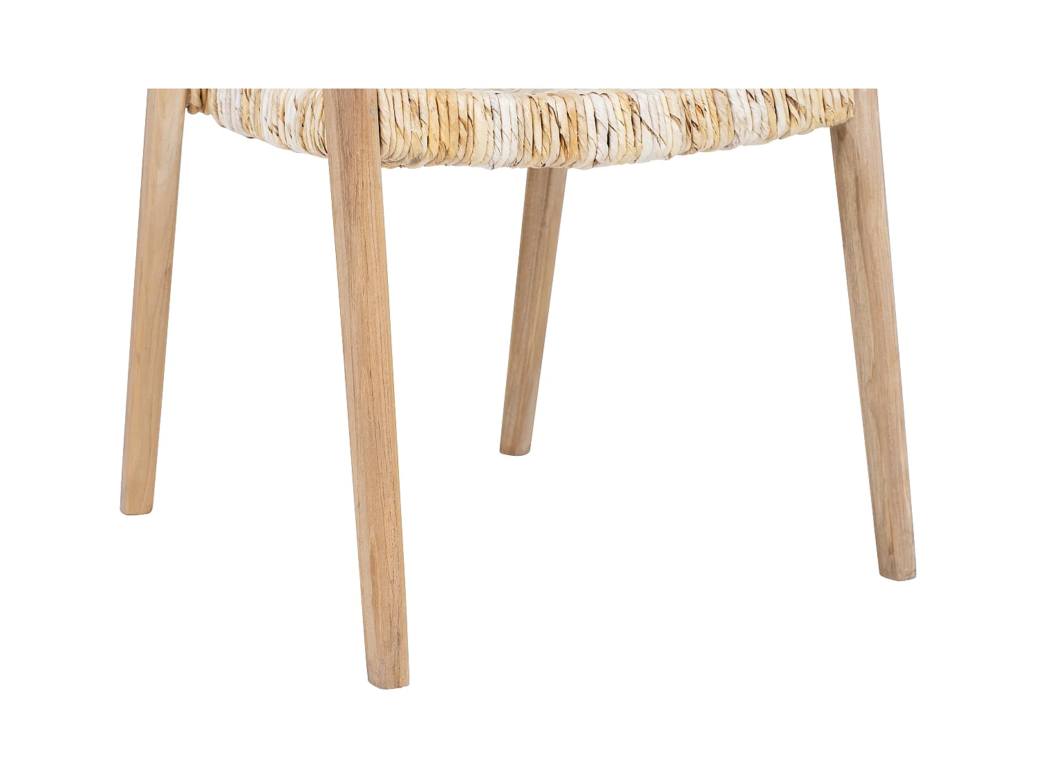 Lote de 2 sillas con reposabrazos de teca - Natural claro - JUNARIA