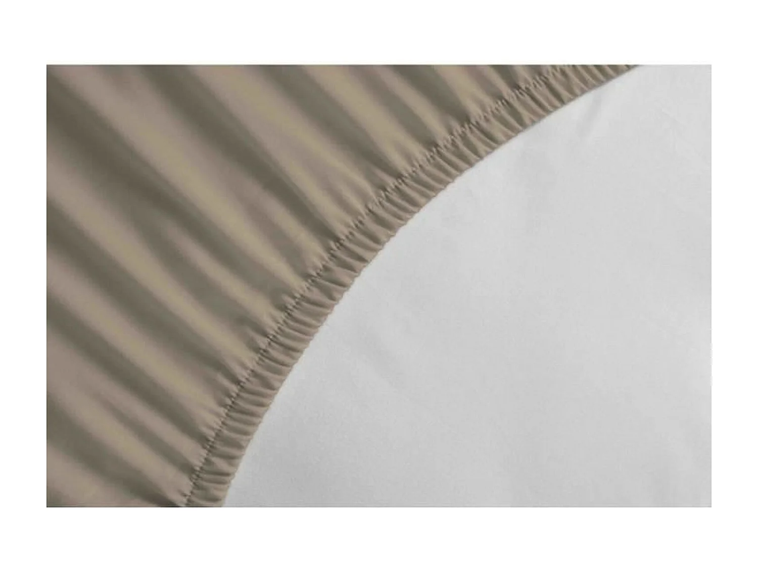 Sábana bajera 100% algodón 140 x 190 x 30 cm beige