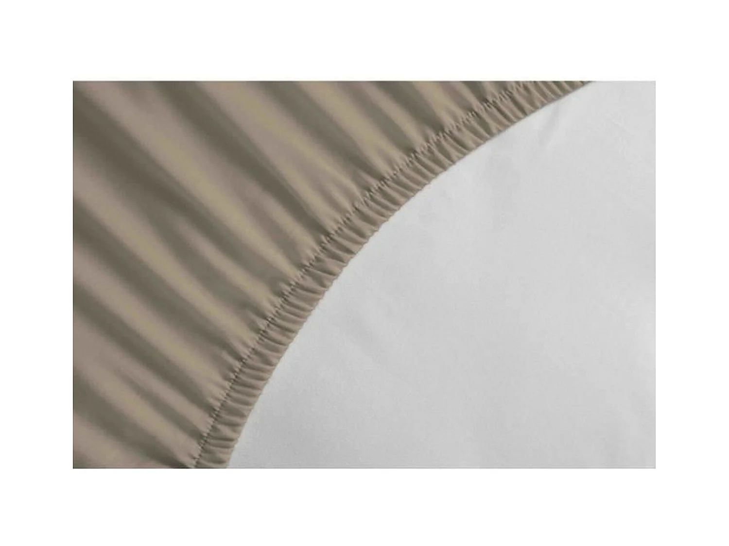 LOVELY HOME Drap Housse 100% coton 140x190x30 cm beige