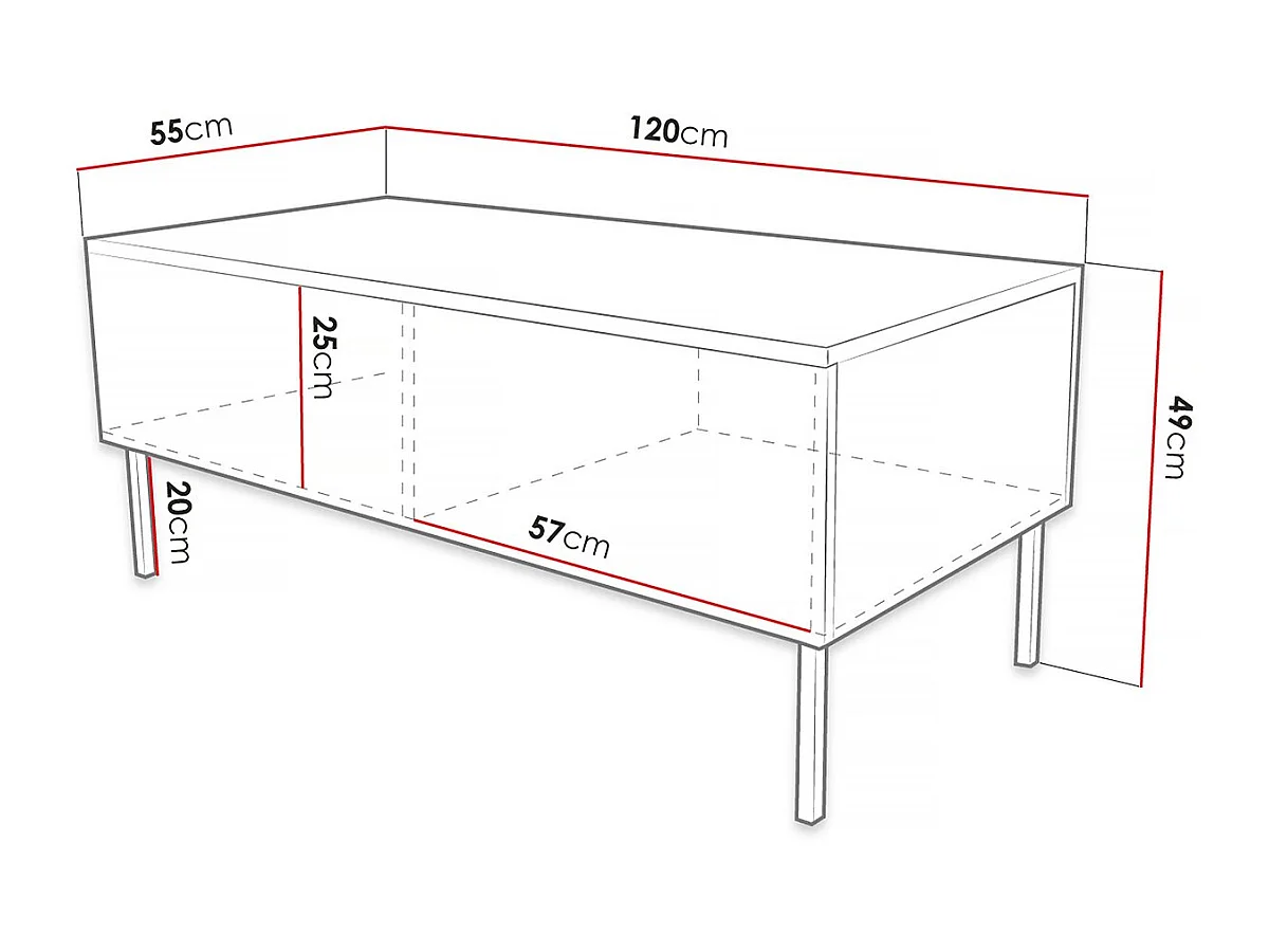 Table basse "Exito" - Blanc