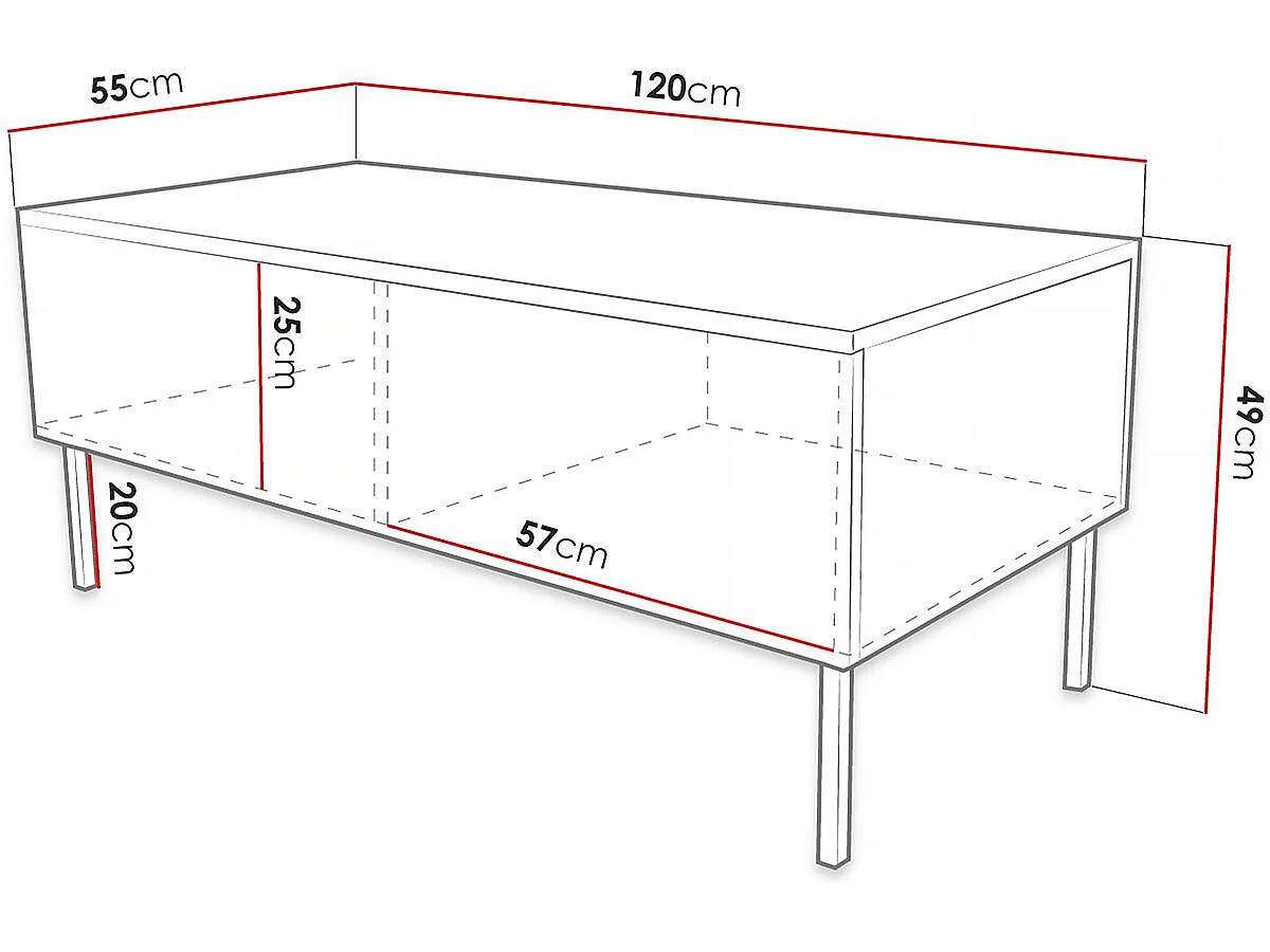 Table basse "Exito" - Blanc